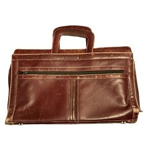 Simon of California vintage leather briefcase